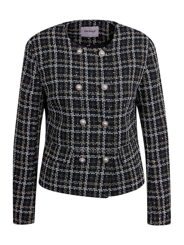 Orsay Schwarze gemusterte Damenjacke ORSAY