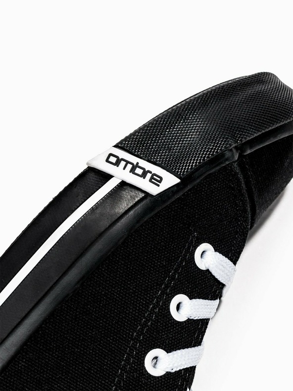 Ombre Clothing Schwarze Herren-Turnschuhe T304