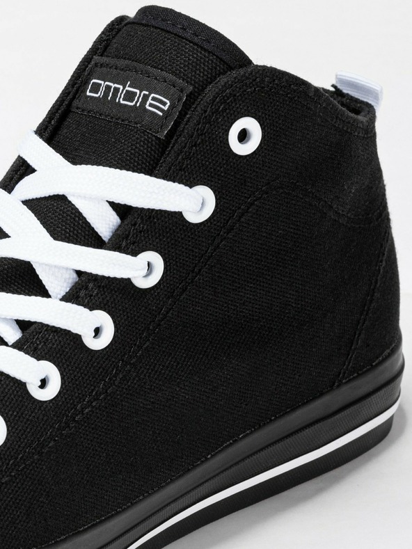 Ombre Clothing Schwarze Herren-Turnschuhe T304