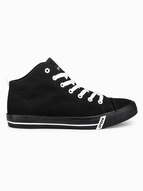 Ombre Clothing Schwarze Herren-Turnschuhe T304