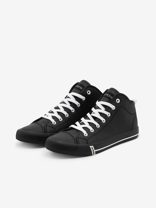 Ombre Clothing Schwarze Herren-Turnschuhe Ombre Clothing