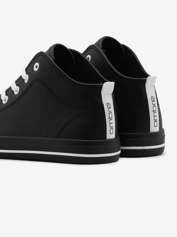 Ombre Clothing Schwarze Herren-Turnschuhe Ombre Clothing