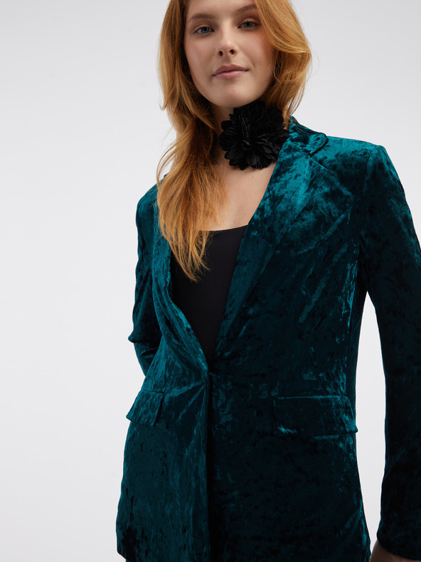 Orsay Grüne Damen-Samtjacke ORSAY