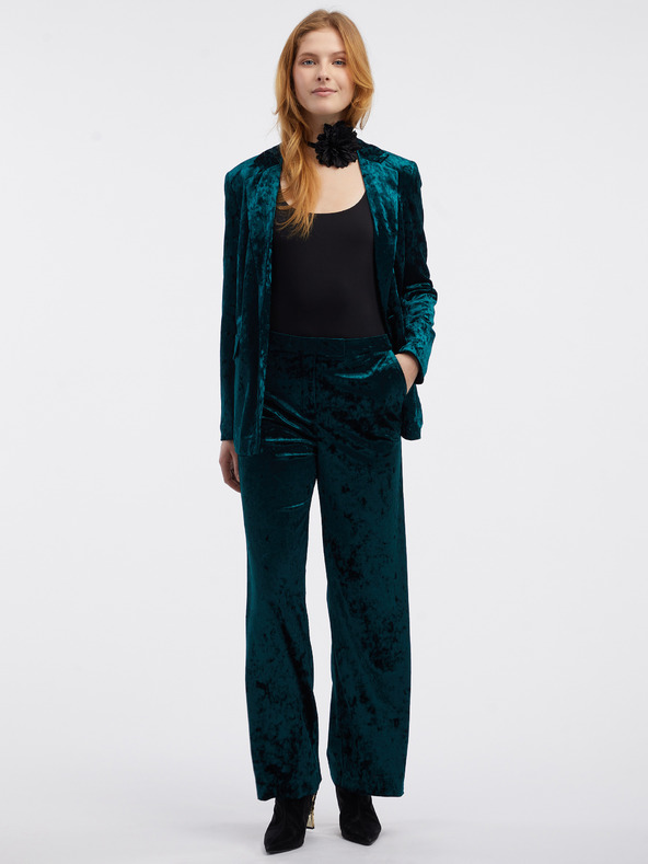 Orsay Grüne Damen-Samtjacke ORSAY