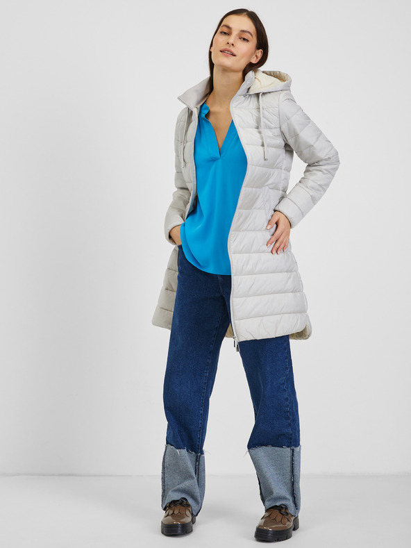 Orsay Hellblauer Winter-Steppmantel ORSAY