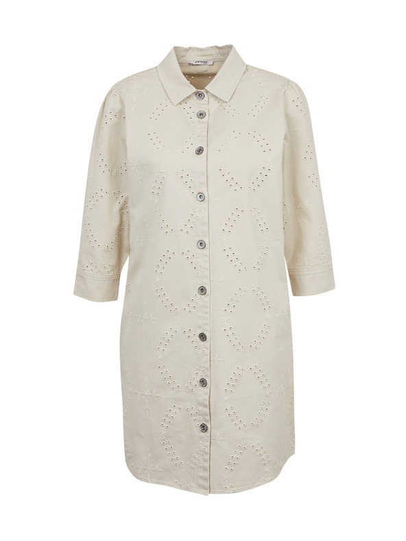 Orsay Beigefarbenes Damen-Denim-Kleid ORSAY