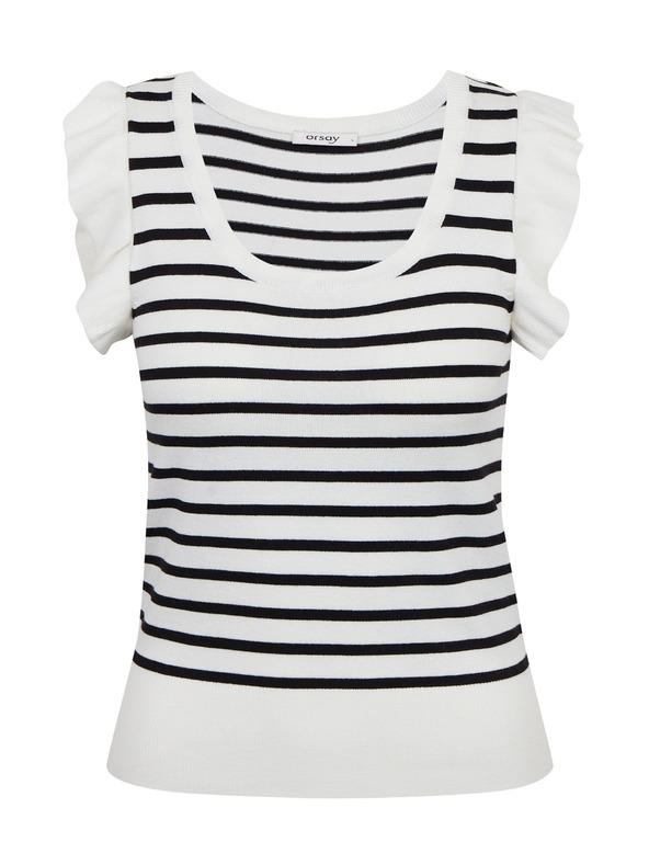 Orsay Schwarz-weiß gestreiftes Damen-T-Shirt ORSAY