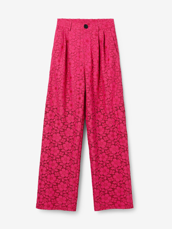 Desigual Dunkelrosa Desigual Damen-Spitzenhose Dharma