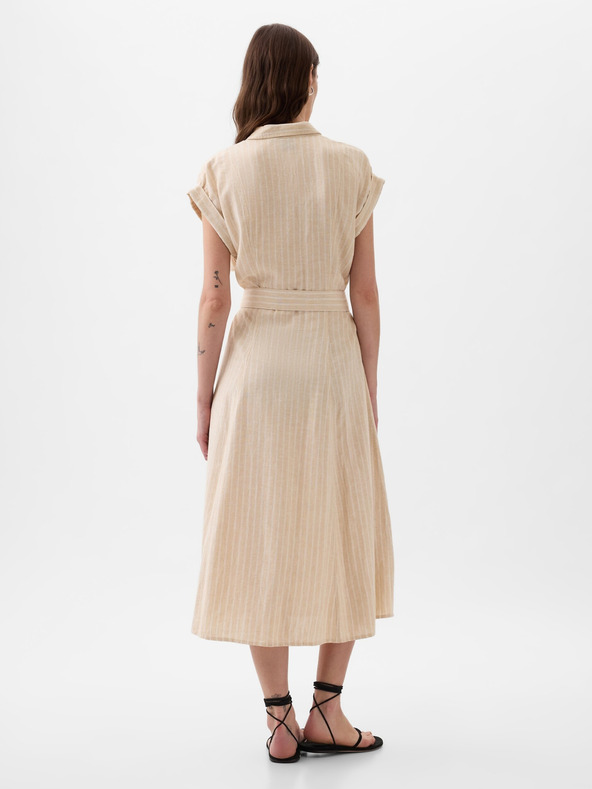 GAP Midikleid aus Leinenmischung GAP