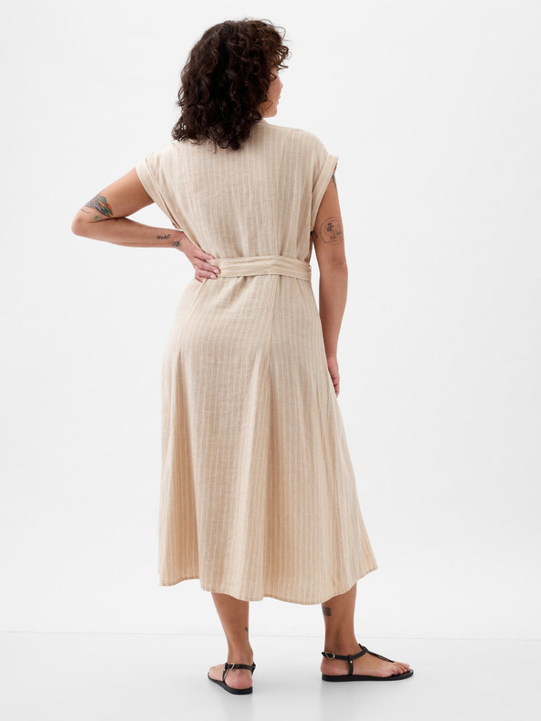 GAP Midikleid aus Leinenmischung GAP
