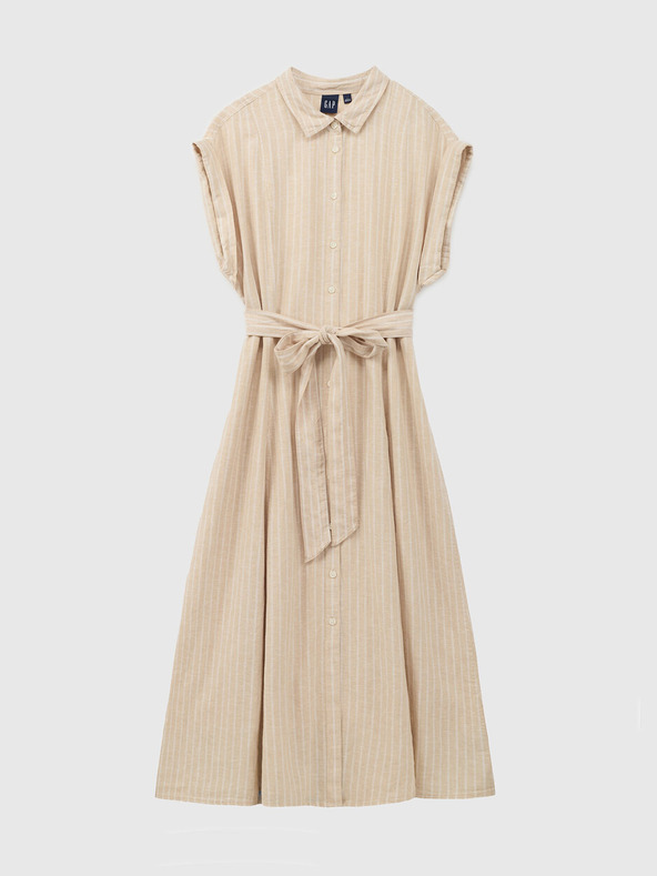GAP Midikleid aus Leinenmischung GAP