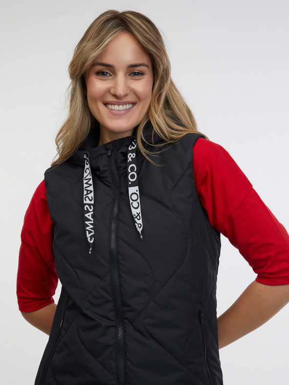 Sam 73 Schwarze Steppweste für Damen SAM 73 Aida