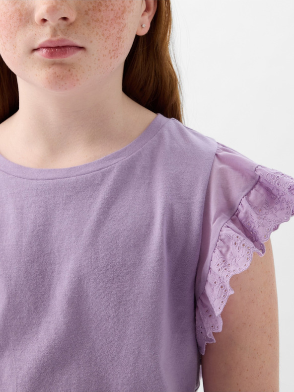 GAP Kinder-T-Shirt mit Rüschen GAP