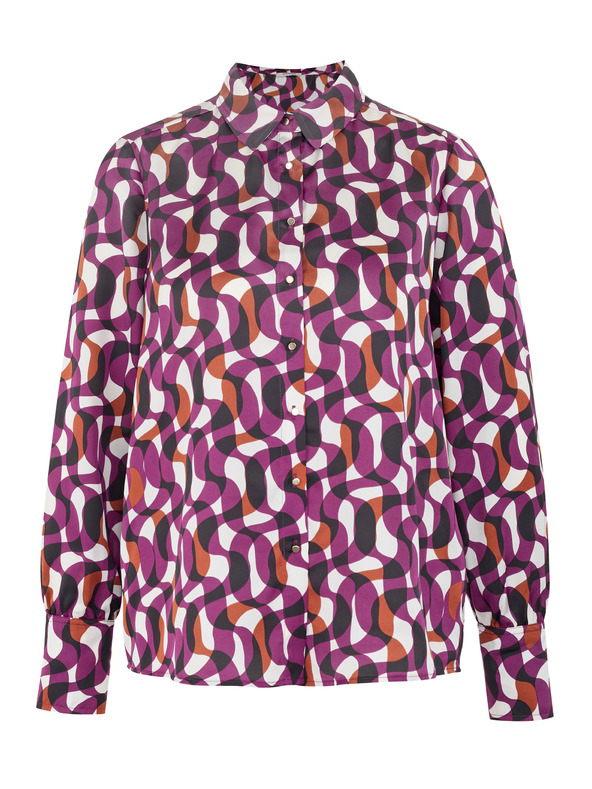 Orsay Lila gemustertes Damenhemd ORSAY