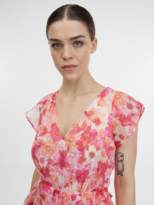 Orsay Rosa Damen Maxikleid mit Blumenmuster ORSAY
