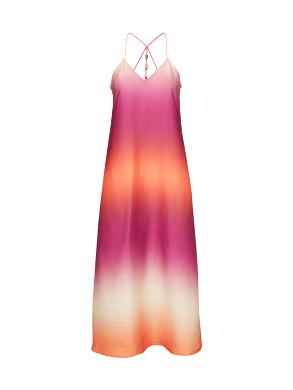 Orsay Orangefarbenes Damen-Maxi-Kleid ORSAY