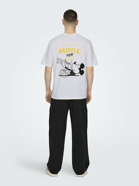 ONLY & SONS Weißes Herren ONLY & SONS Disney T-Shirt