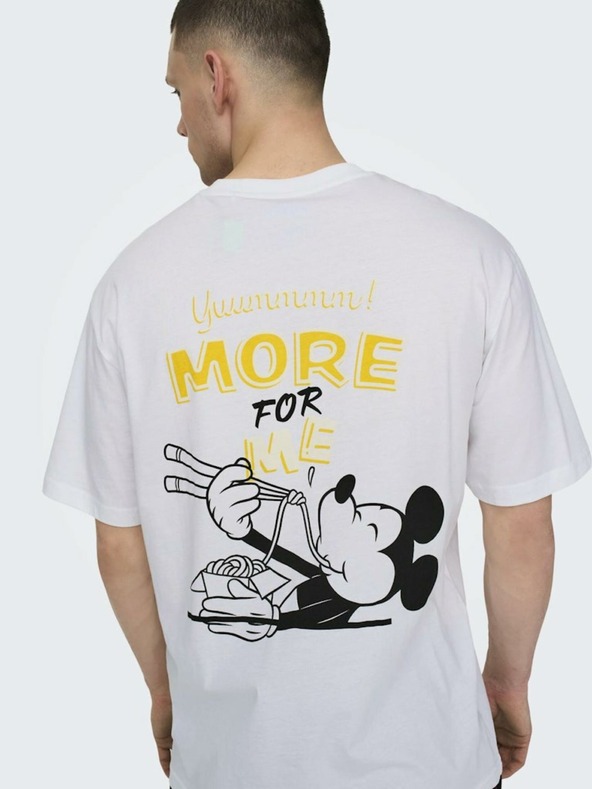 ONLY & SONS Weißes Herren ONLY & SONS Disney T-Shirt
