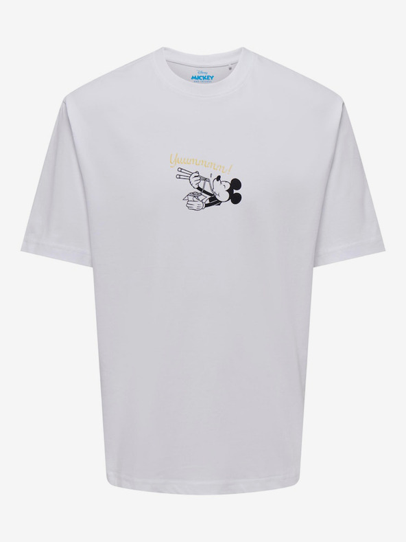 ONLY & SONS Weißes Herren ONLY & SONS Disney T-Shirt
