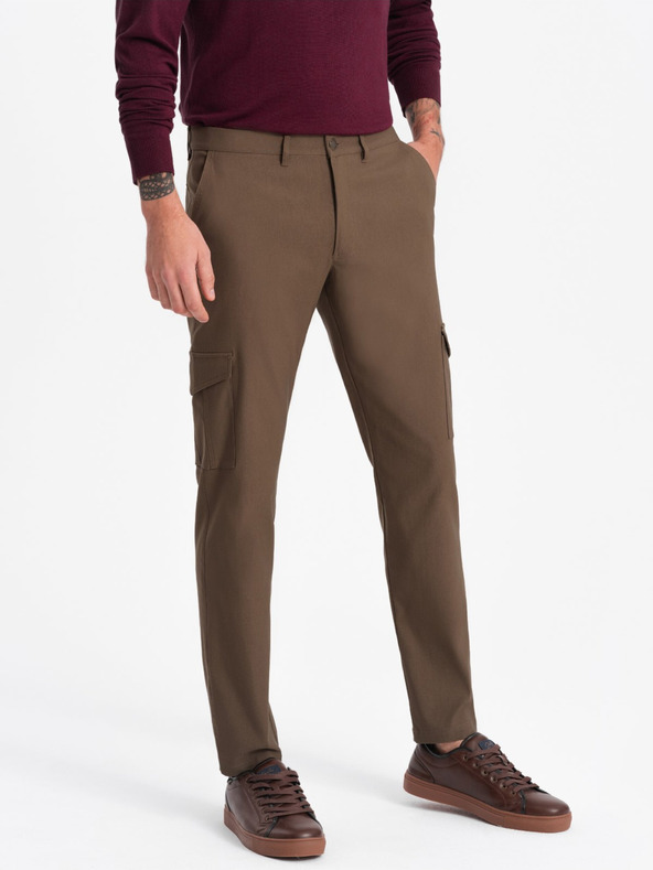 Ombre Clothing Khaki Herren Cargohosen Ombre Kleidung