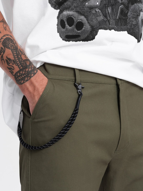 Ombre Clothing Dunkelgrün Herren Cargohosen Ombre Clothing