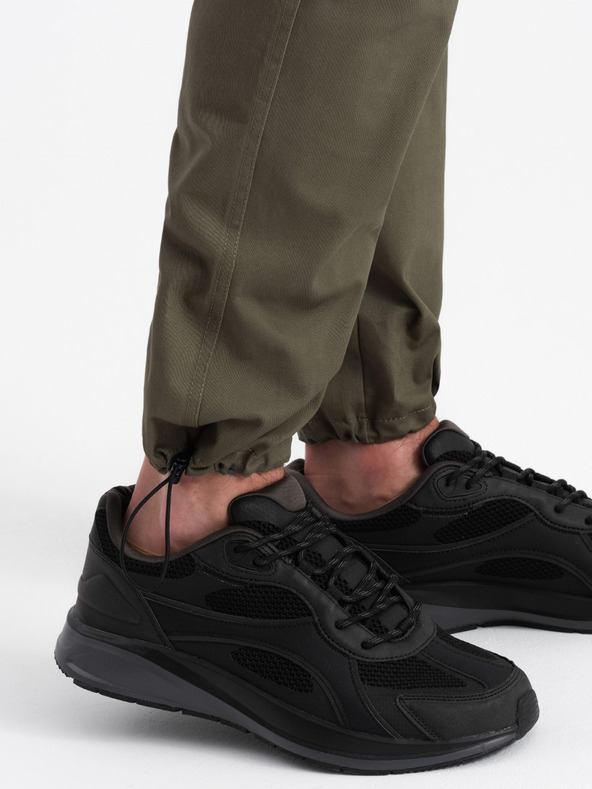 Ombre Clothing Dunkelgrün Herren Cargohosen Ombre Clothing