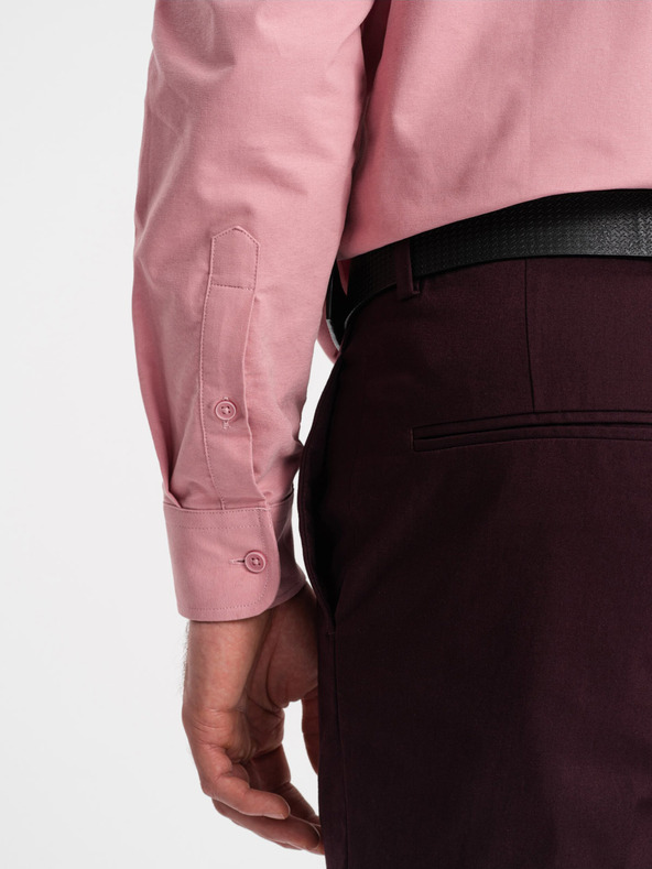 Ombre Clothing Rosa Herrenhemd Ombre Clothing