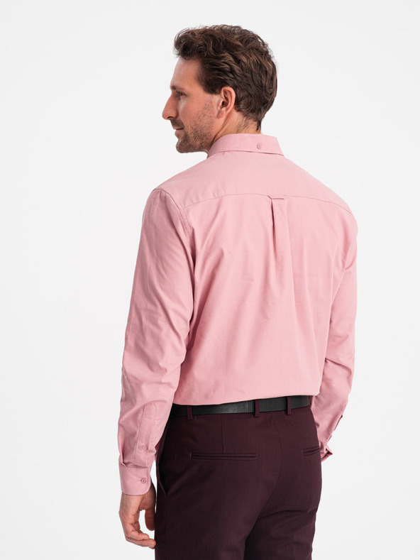 Ombre Clothing Rosa Herrenhemd Ombre Clothing