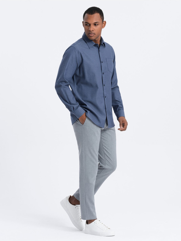 Ombre Clothing Dunkelblau Herrenhemd Ombre Kleidung