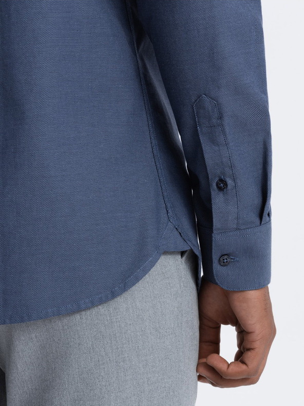 Ombre Clothing Dunkelblau Herrenhemd Ombre Kleidung