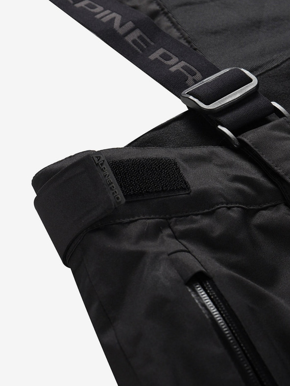 ALPINE PRO Schwarze Herrenskihose mit Membrane PTX ALPINE PRO Feler