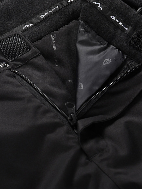 ALPINE PRO Schwarze Herrenskihose mit Membrane PTX ALPINE PRO Feler