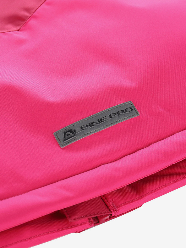 ALPINE PRO Dunkelrosa Mädchen-Skijacke mit Membrane PTX ALPINE PRO Zaribo