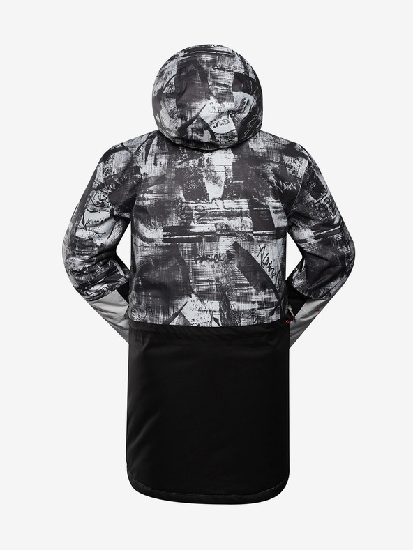 ALPINE PRO Graue Herren-Skijacke ALPINE PRO Omeq