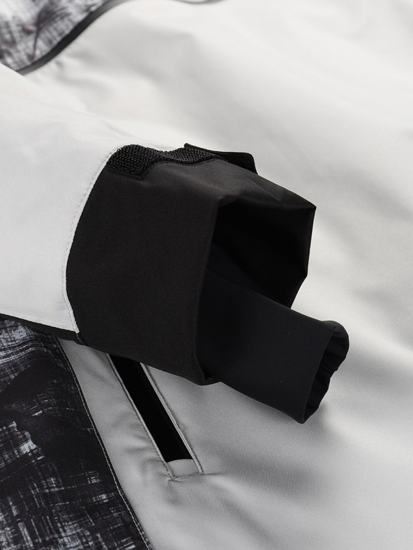 ALPINE PRO Graue Herren-Skijacke ALPINE PRO Omeq