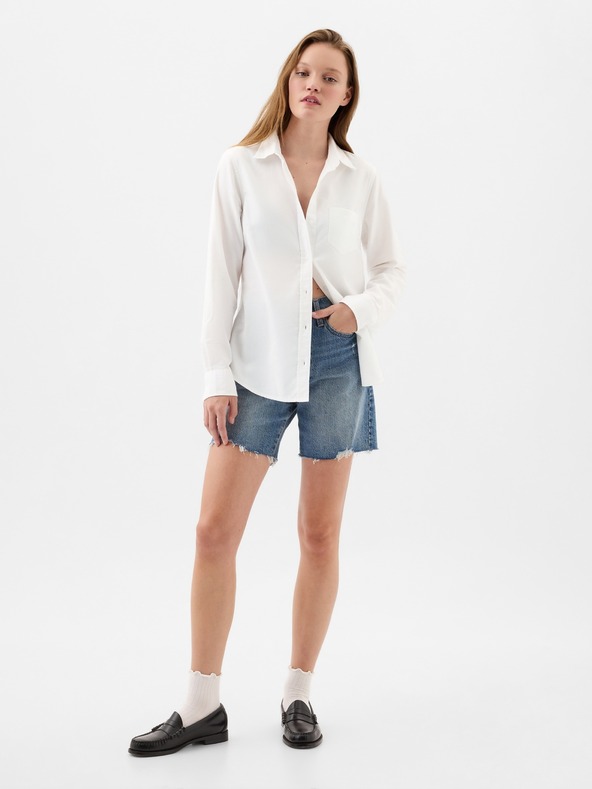 GAP Damen Oxfordhemd mit Logo GAP