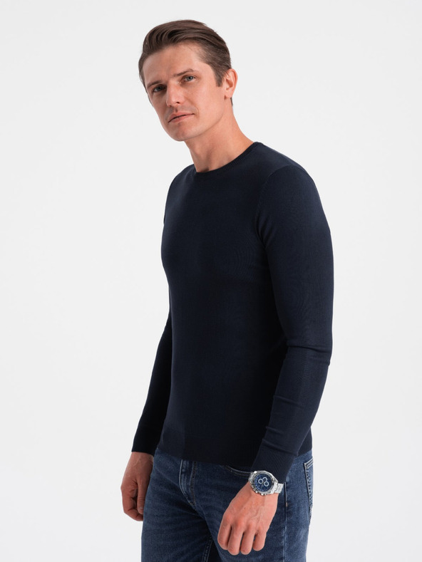 Ombre Clothing Dunkelblau Herren Pullover Ombre Clothing