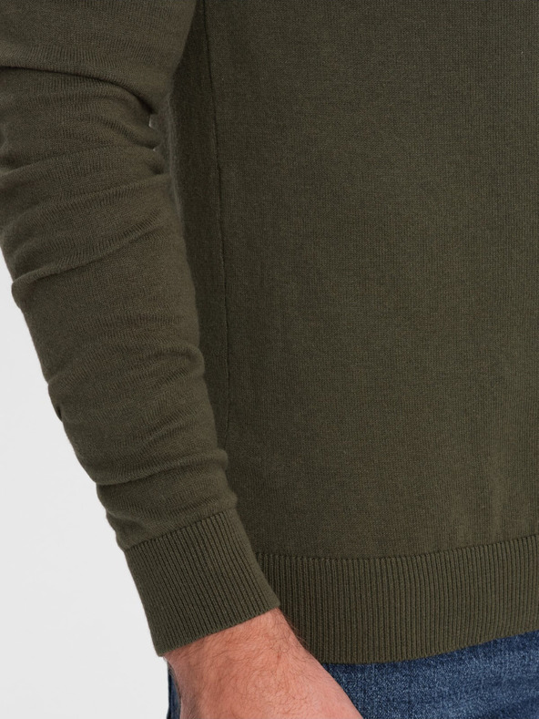 Ombre Clothing Grün Herren Hemdkragen Pullover Ombre Kleidung