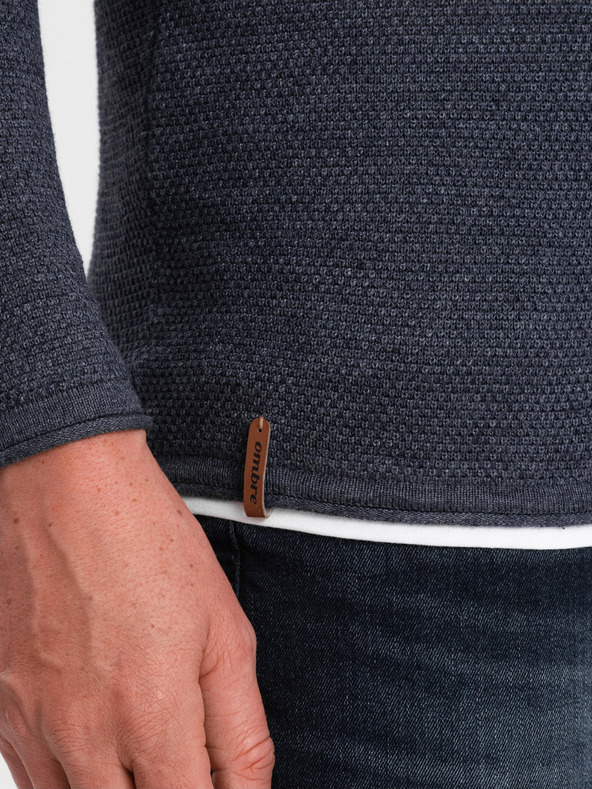 Ombre Clothing Dunkelblau Herren Pullover Ombre Clothing