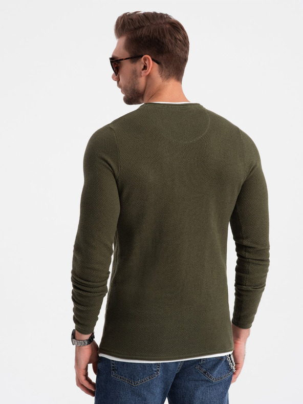 Ombre Clothing Khaki Herren Pullover Ombre Kleidung