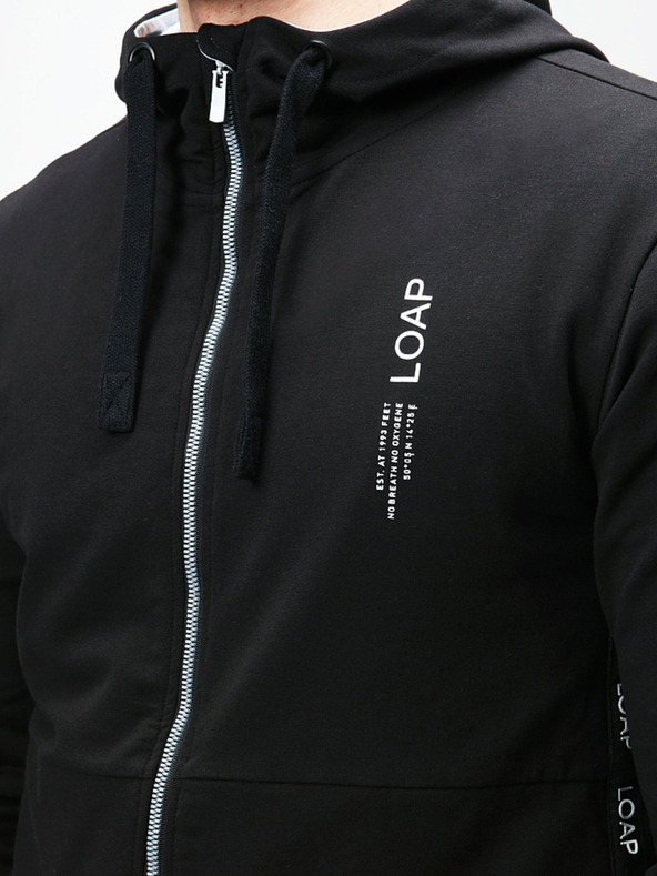Loap Schwarzes Herren-Sweatshirt LOAP EWOLUCION