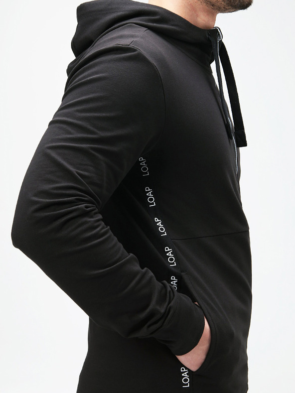 Loap Schwarzes Herren-Sweatshirt LOAP EWOLUCION
