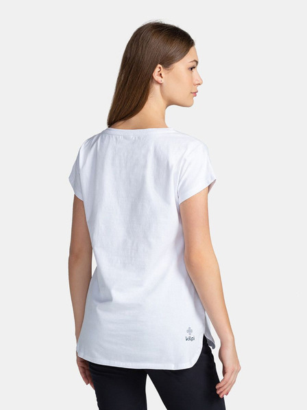 Kilpi Weißes bedrucktes Damen-T-Shirt Kilpi NELLIM