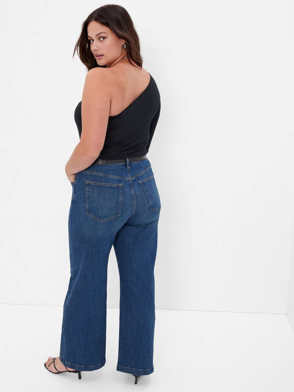 GAP Damen Wide High Rise Stride-Jeans GAP