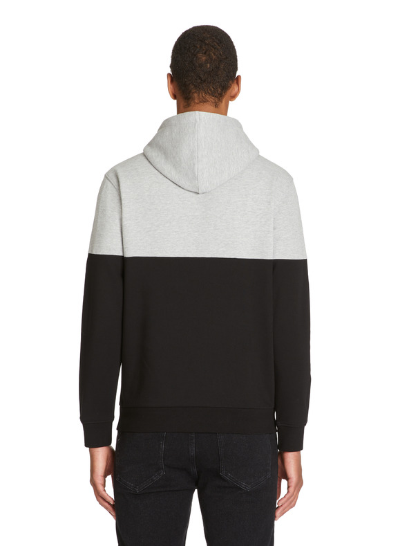Celio Schwarz-grauer Herren-Kapuzenpullover Celio Jecobloco