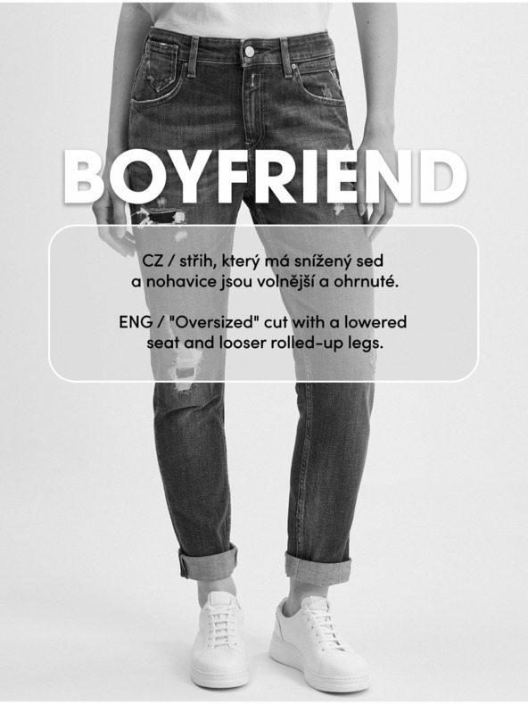 Orsay Dunkelblaue Damen Boyfriend Jeans ORSAY