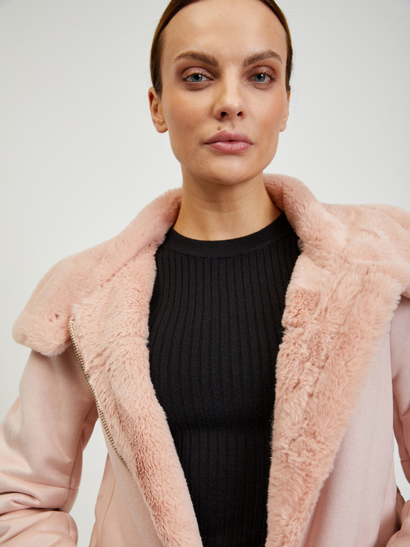 Orsay Rosa Damen-Wildlederjacke ORSAY