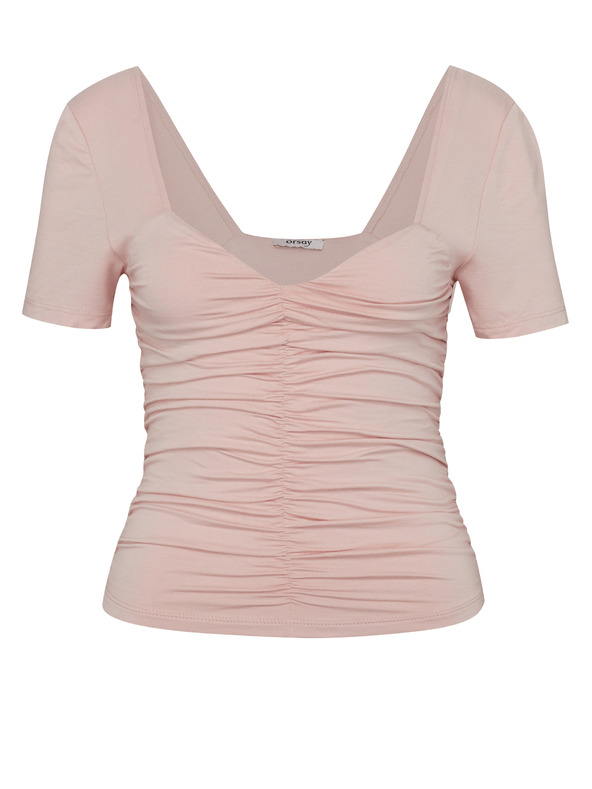 Orsay Hellrosa Damen Kurzarm-T-Shirt ORSAY