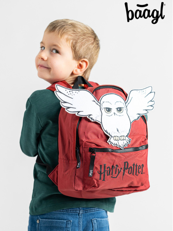 BAAGL  Roter Vorschulrucksack Baagl Harry Potter Hedwig