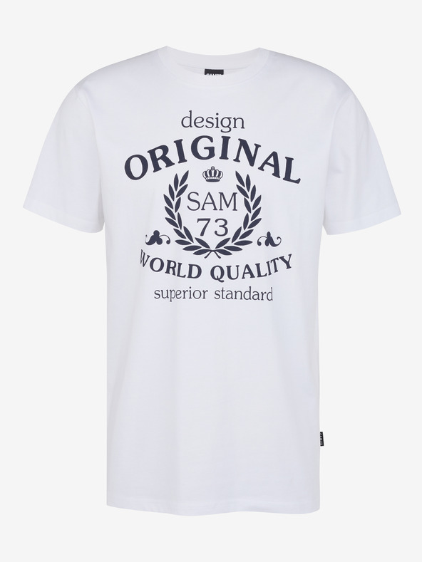 Sam 73 Weißes Herren-T-Shirt SAM 73 Maverick